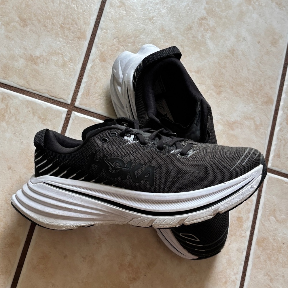 HOKA Bondi X Women’s Black Running Shoes